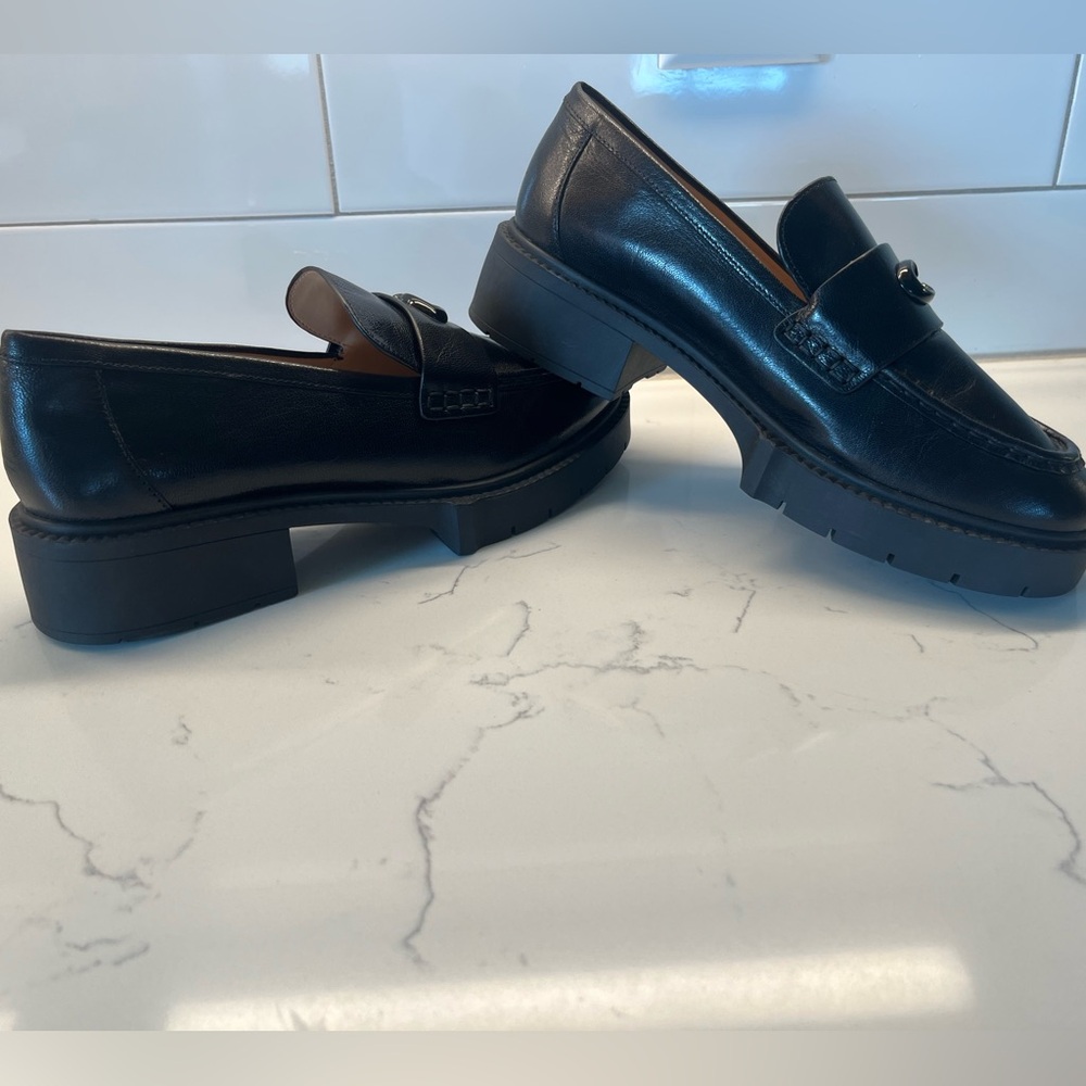 New Coach Leah Loafer Black